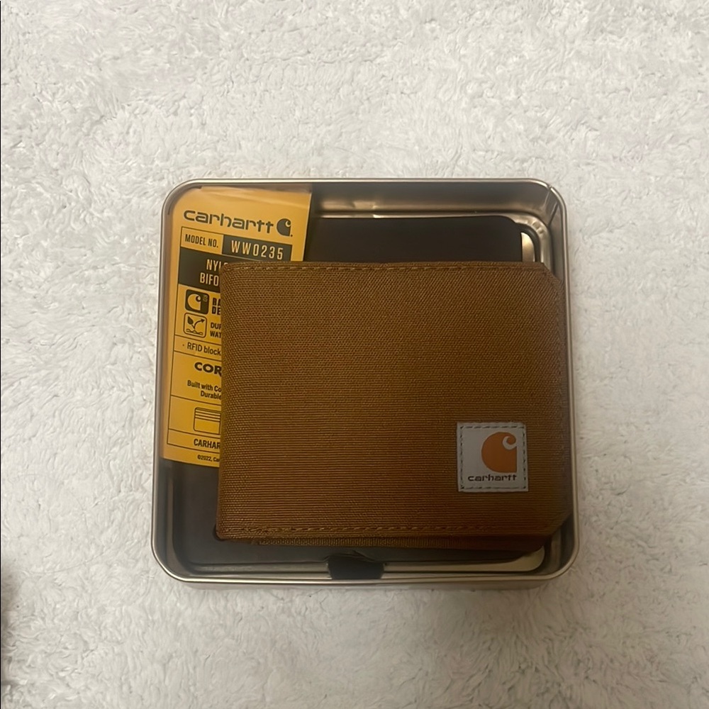 NWT Carhartt Tan Bifold Wallet